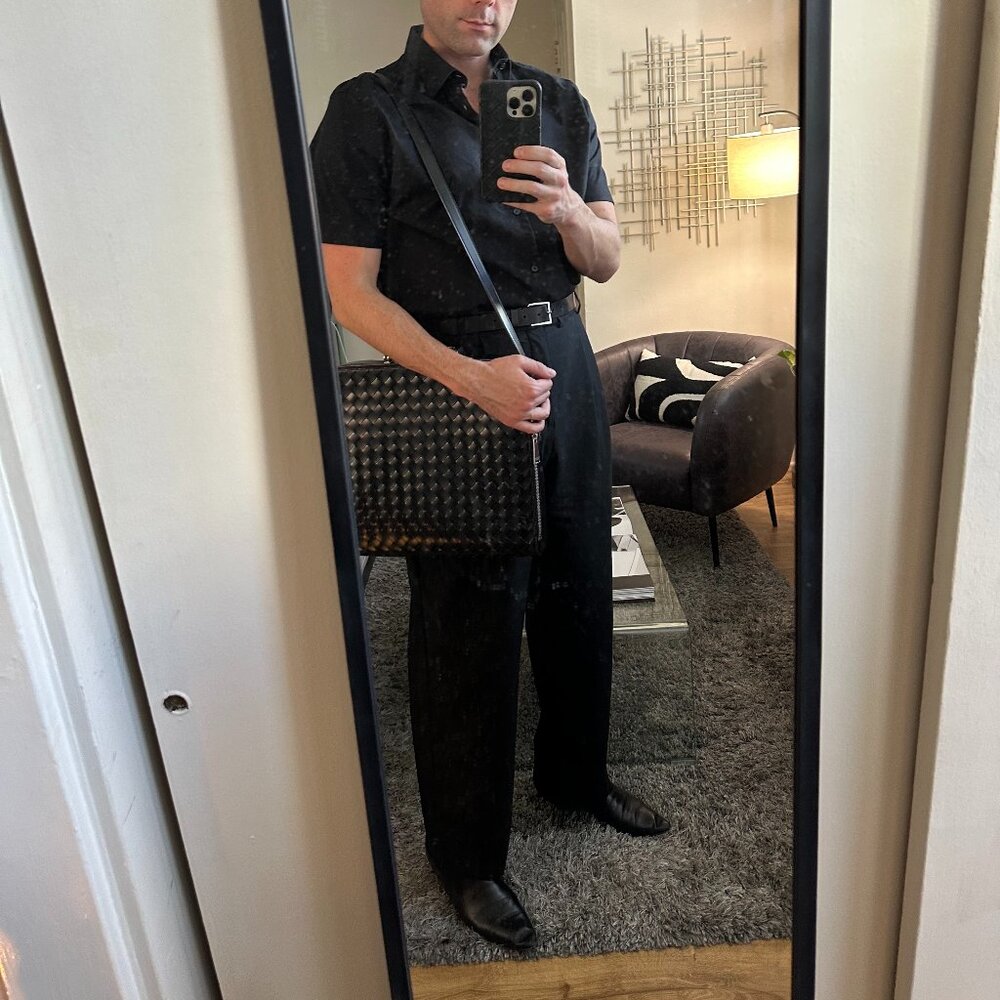 Unisex Bottega Veneta Intrecciato Business Bag